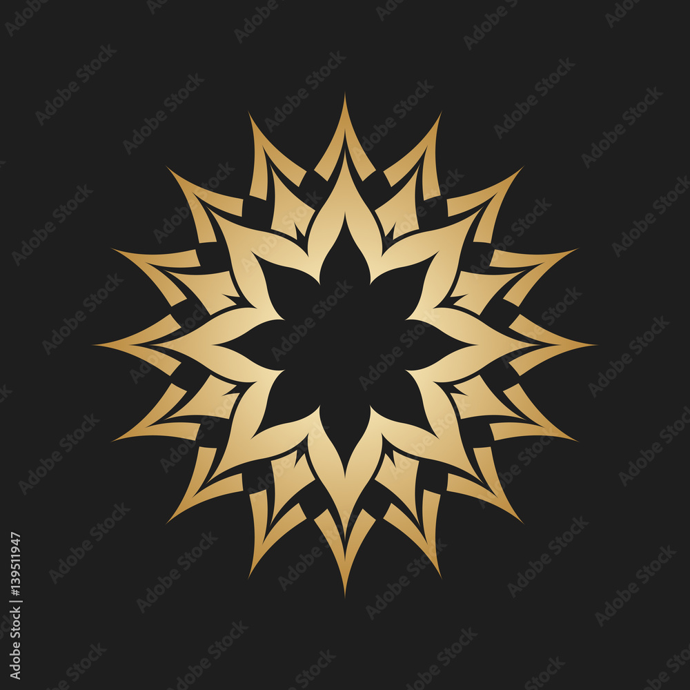 Abstract star. Decoration element.