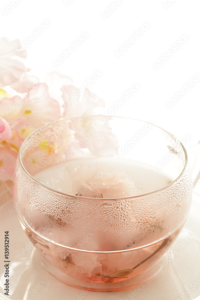 Sakura tea for Japanese spring image