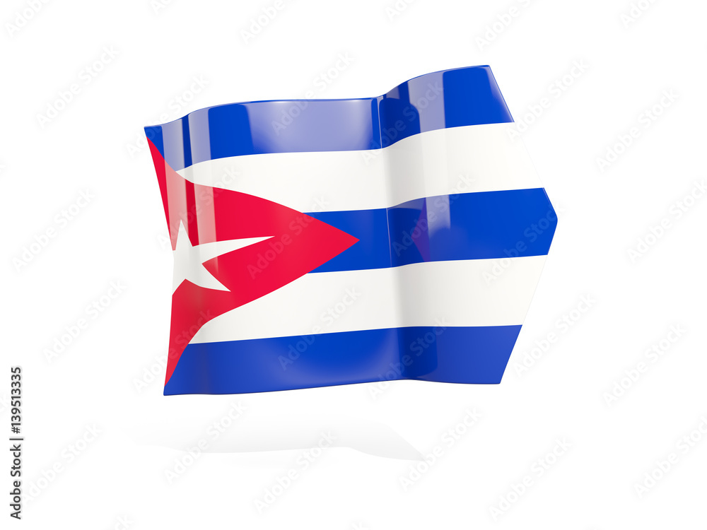 Fototapeta premium Arrow with flag of cuba