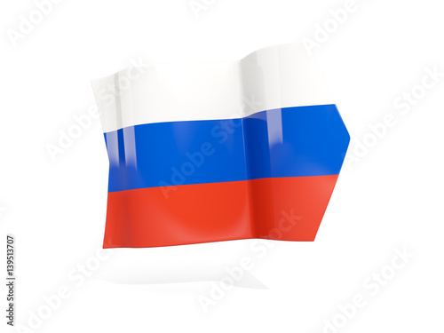 Arrow with flag of russia