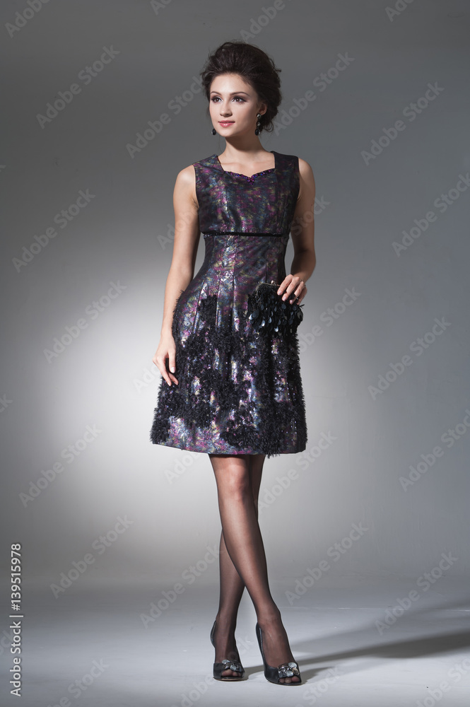 Full length casual young fashion posing in studio Full length casual young fashion posing in studio