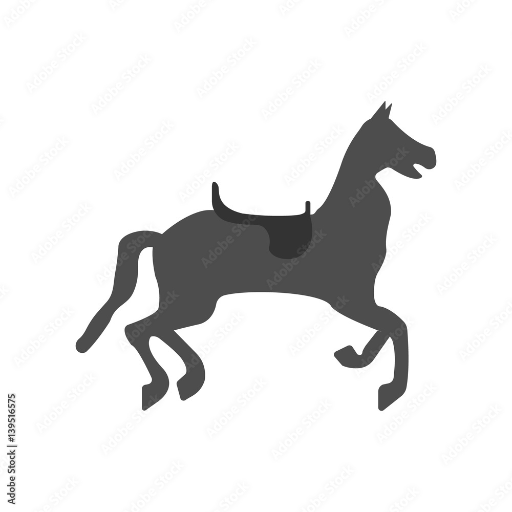 Circus Horse icon. Vector illustration.