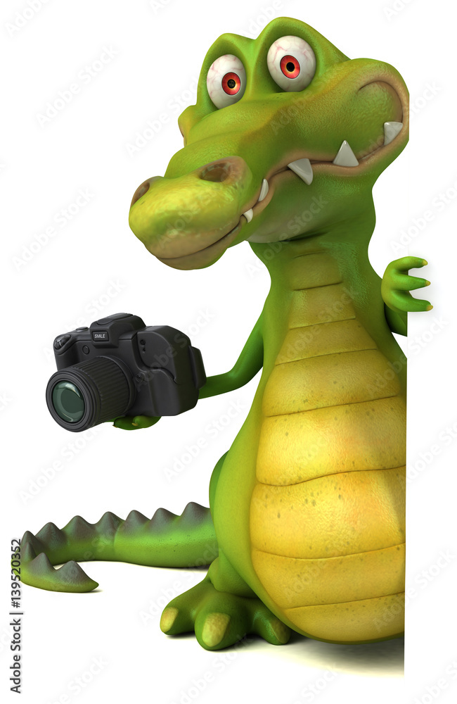 Fototapeta premium Fun crocodile