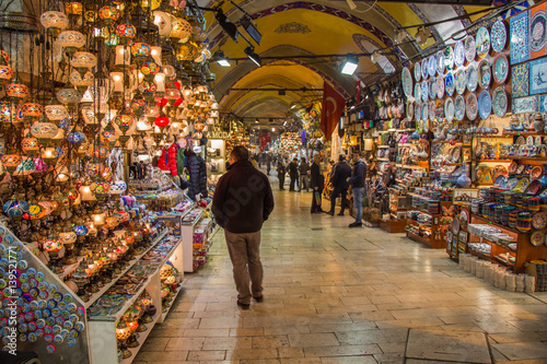View of the the Grand Bazaar in Istanbul photo