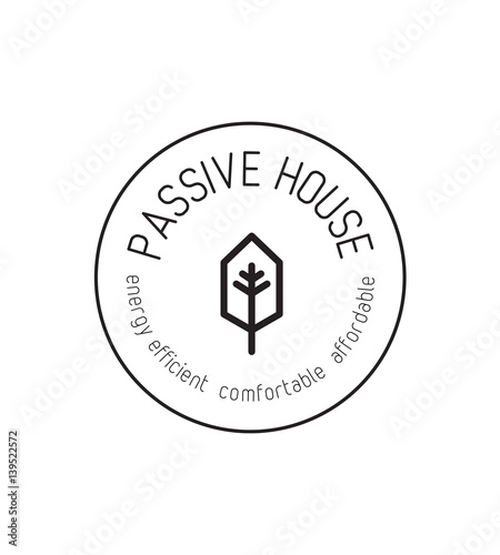 logo, picto, identité, marque, icône, écologie, maison passive, habitat, construction, isolation, architecte, tampon, signature