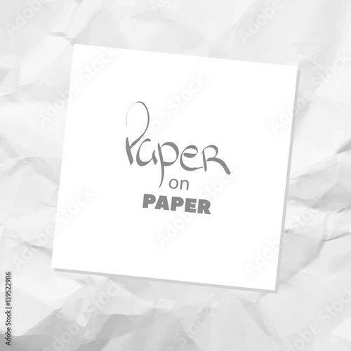 crumpled white paper