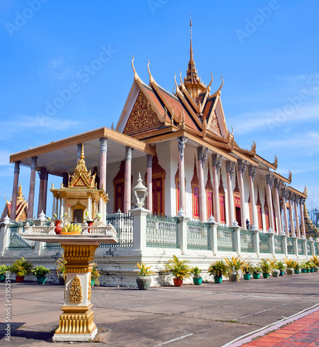 Silver Pagoda in Phnom Penh, Cambodia photo