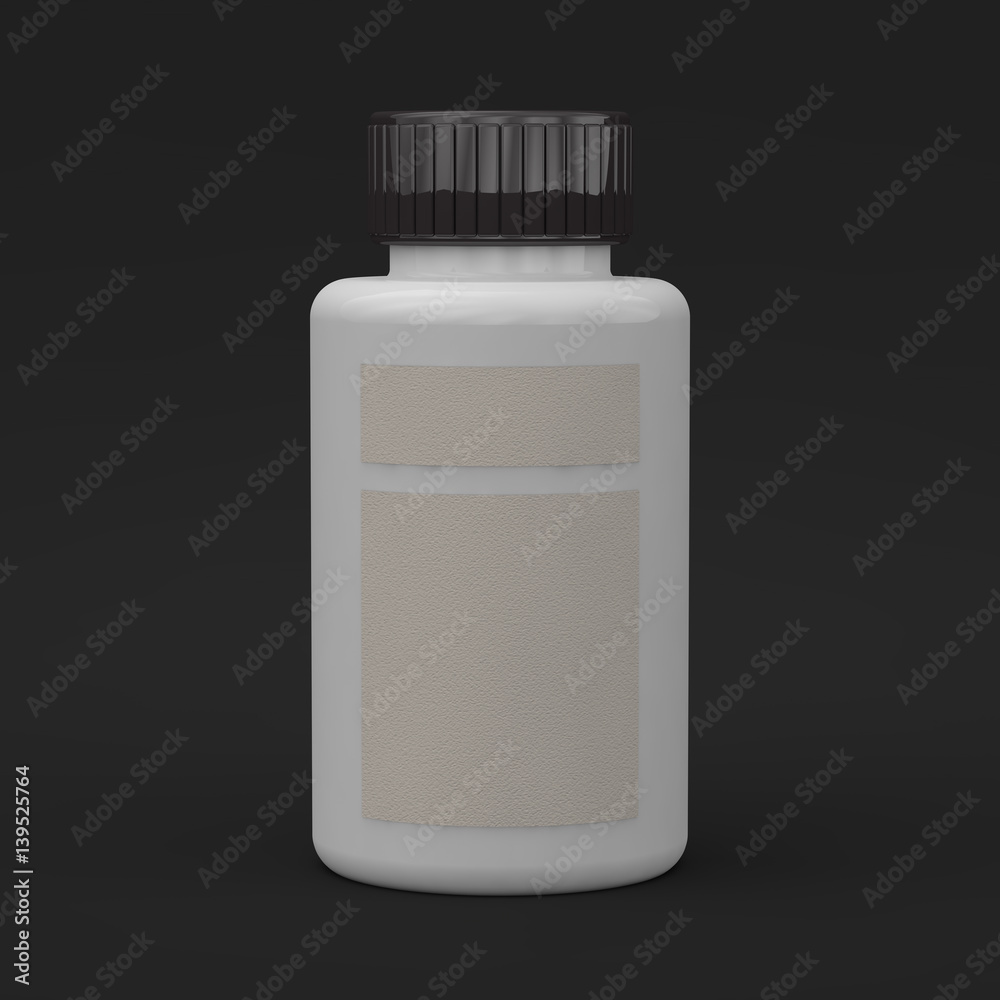 Blank template jar. 3D rendrering Blank template jar. 3D rendrering