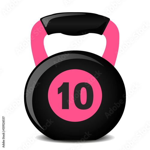 kettlebell icon on white background