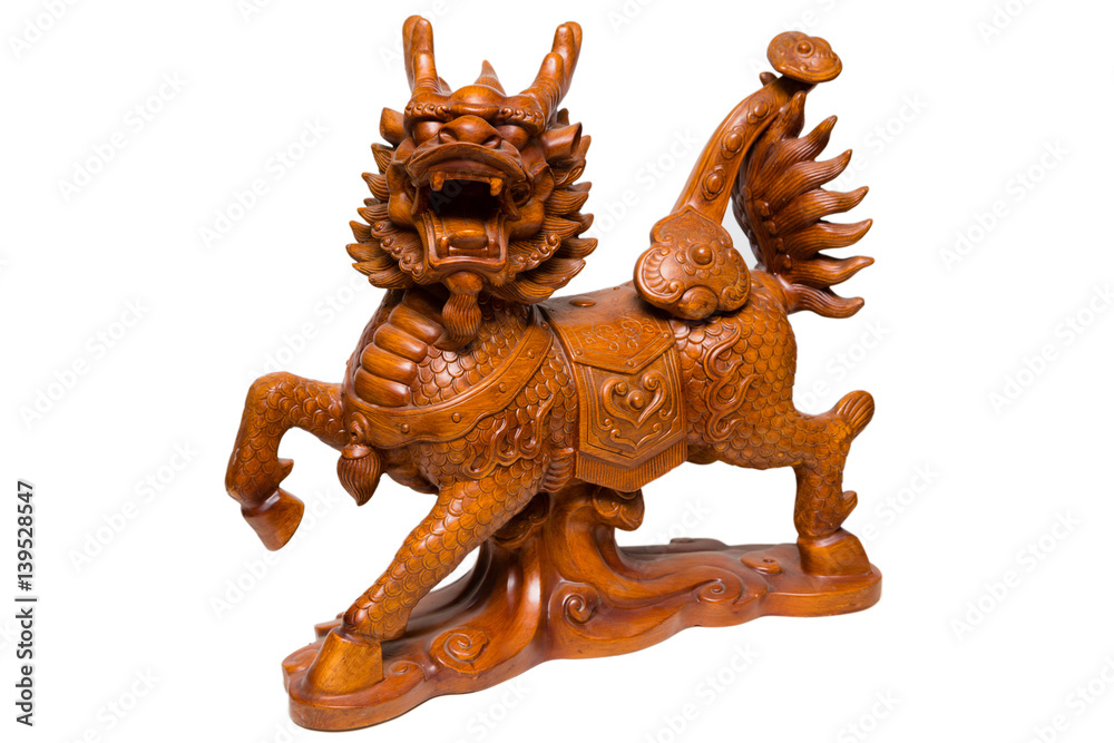 Mythical Chinese sculpture dragon horse