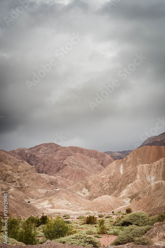 Volcanic ash covering the canyon. On the road to Omate. Peru  South America.