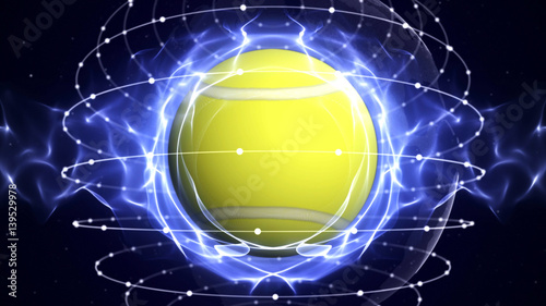 TENNIS BALL Computer Graphics Background

