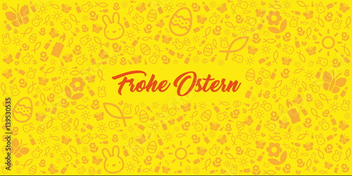 Ostern - schöne elegante karte mit frohe ostern schrift
