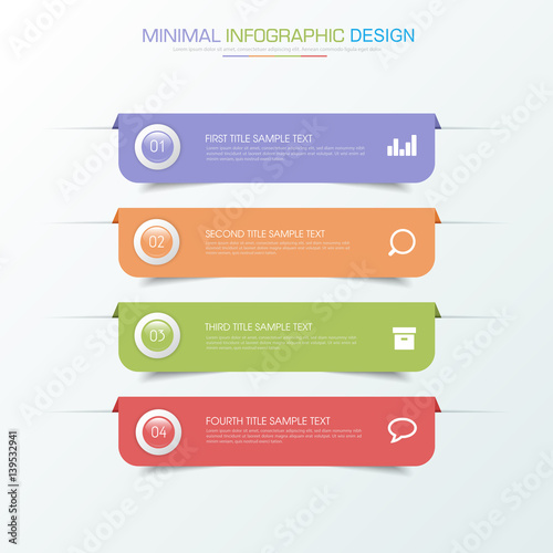 Infographic Elements with business icon on full color background  process or steps and options workflow diagrams,vector design element eps10 illustration