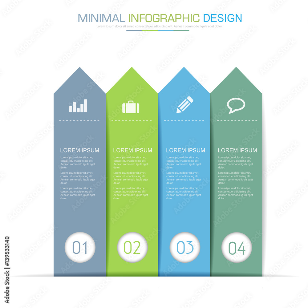 Infographic Elements with business icon on full color background  process or steps and options workflow diagrams,vector design element eps10 illustration