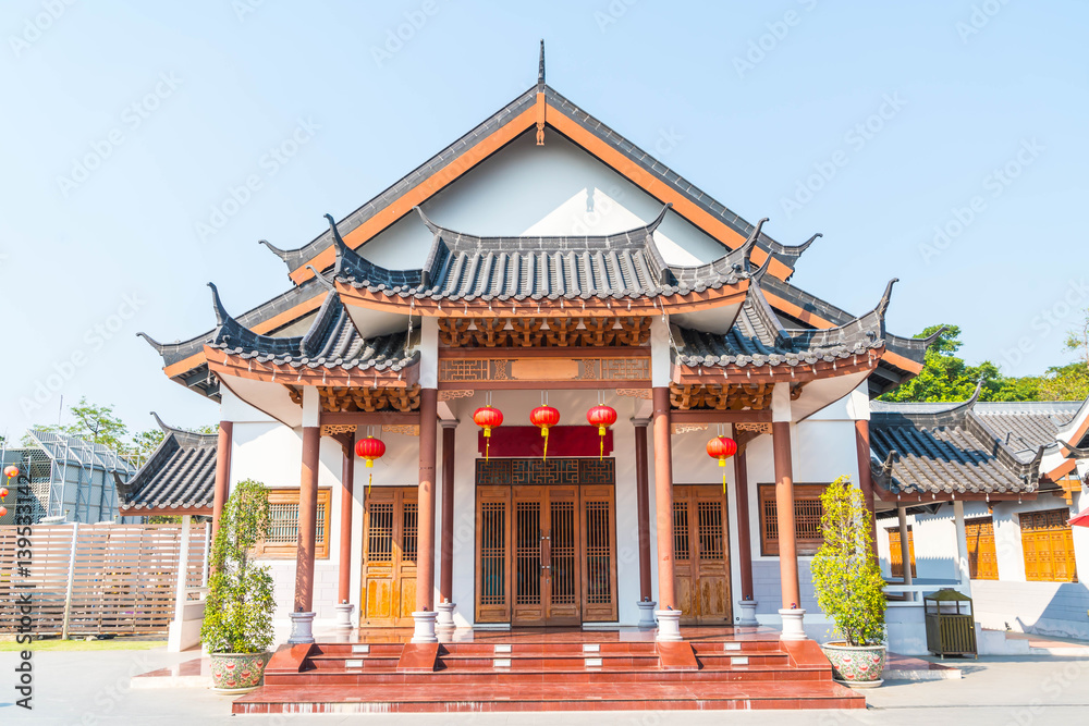 beautiful architecture at dragon museum in Suphanburi beautiful architecture at dragon museum in Suphanburi