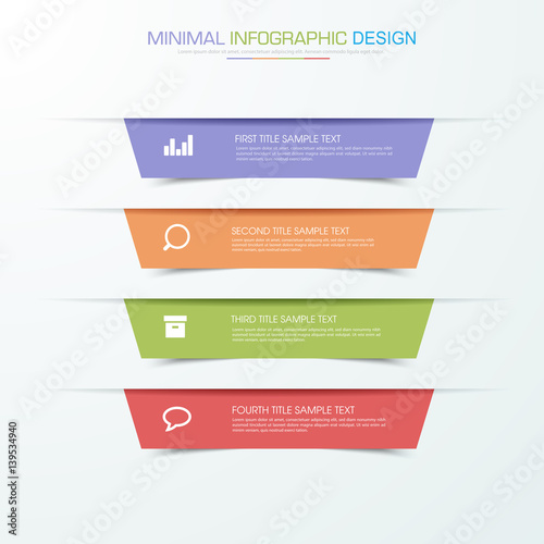 Infographic Elements with business icon on full color background  process or steps and options workflow diagrams,vector design element eps10 illustration