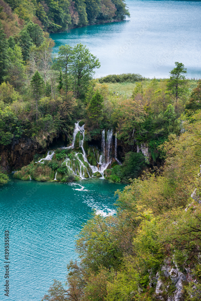Fototapeta premium Plitvice lakes and waterfalls