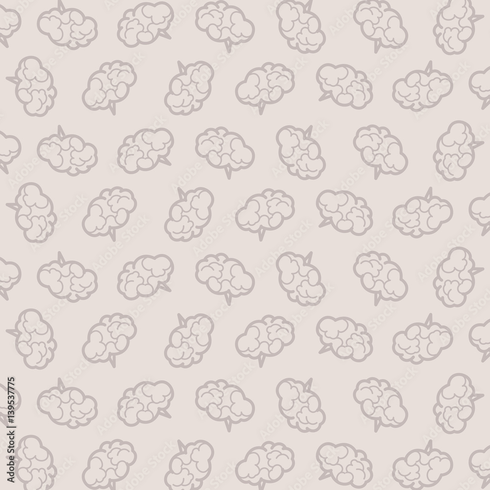 pattern with brains Vector illustration background