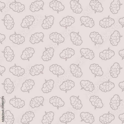 pattern with brains Vector illustration background