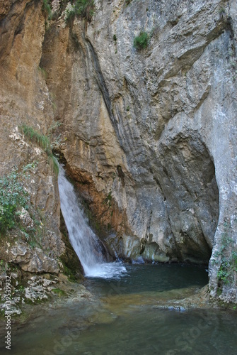 A Waterfall (Roman Baths) in Transylvania