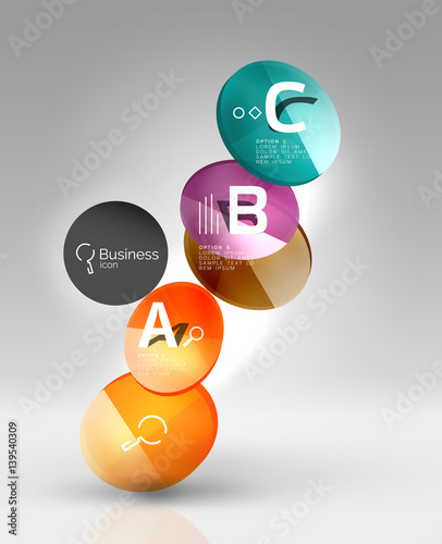 Vector circle infographics