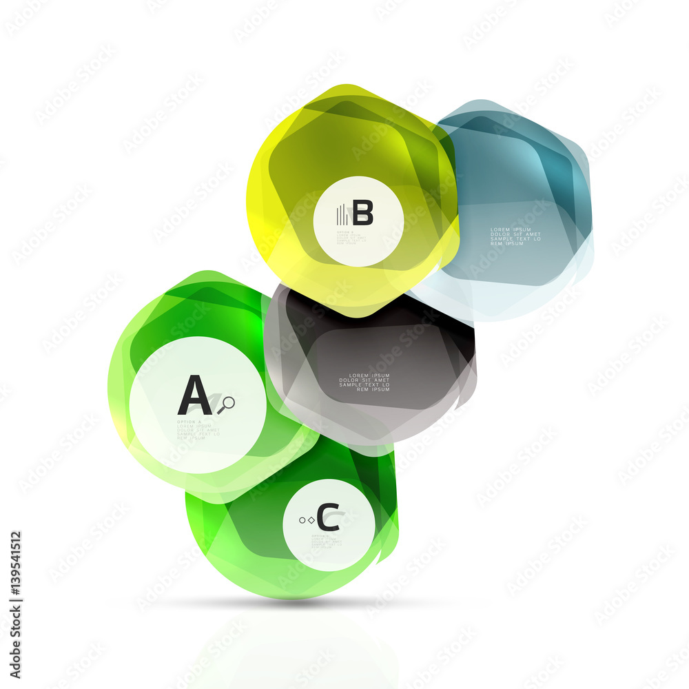 Geometrical hexagons abstract background Geometrical hexagons abstract background