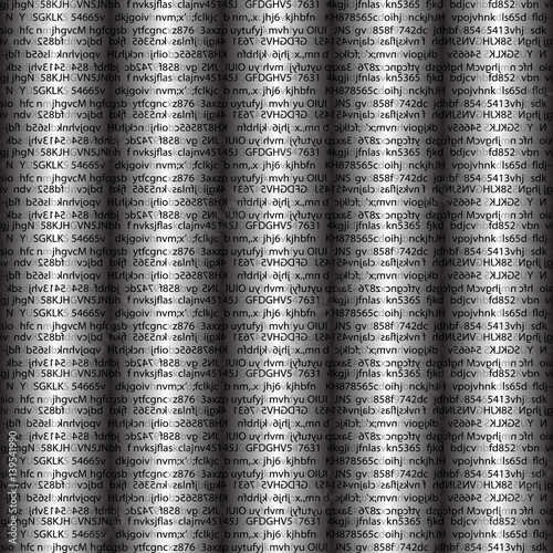Firewall, Cyber Network Security, Data Encryption, Binary Computer Code Abstract Background. Vector.