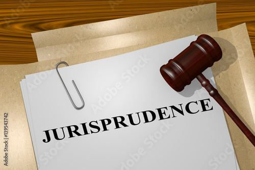 Wall Mural Jurisprudence - legal concept
