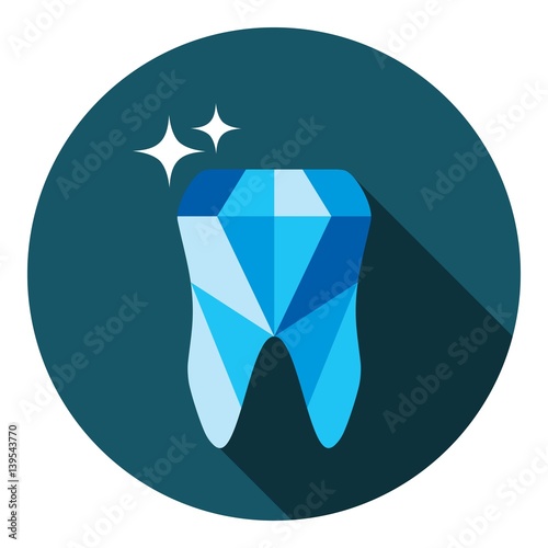 Tooth symbol icon. Vector illustration