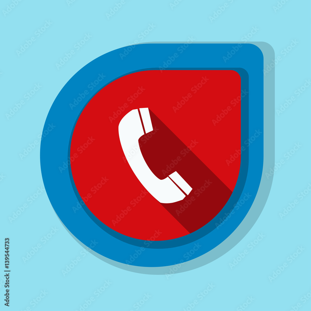 Call Contact button Illustration Call Contact button Illustration