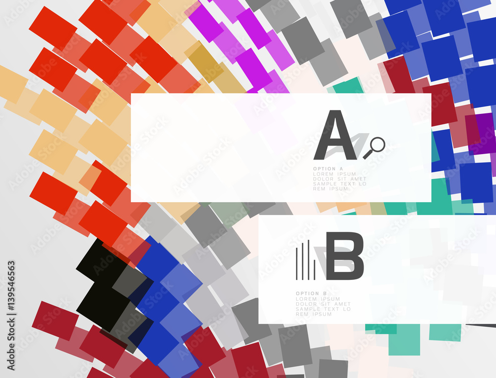 Abstract geometrical texture with infographic options Abstract geometrical texture with infographic options