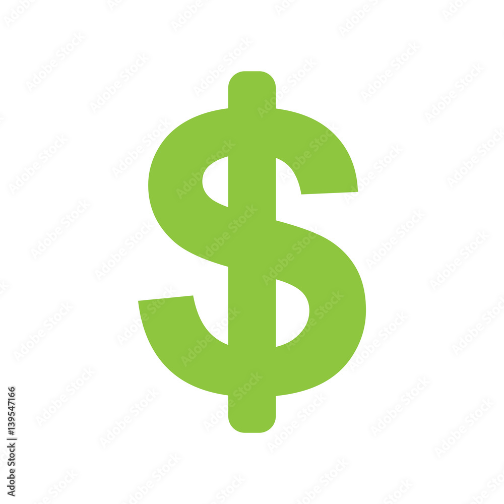 dollar currency symbol isolated vector dollar currency symbol isolated vector
