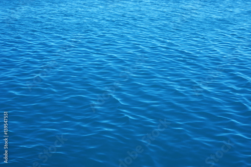 Blue sea water background