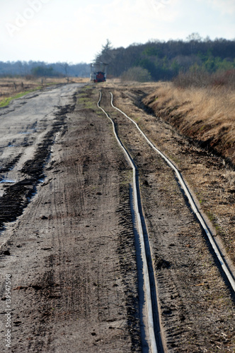 Moorbahn, die Gleise im Moor photo