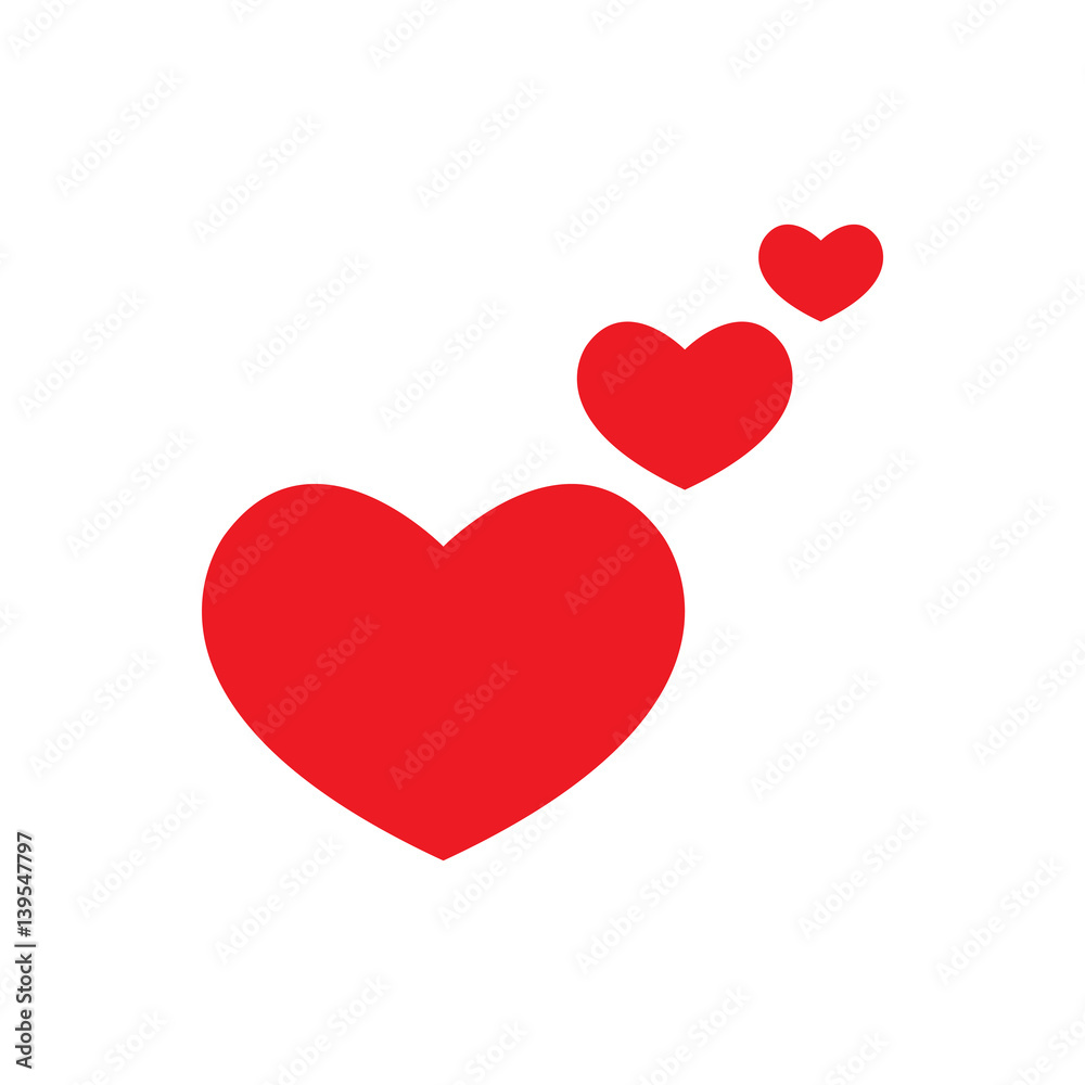 heart symbol isolated vector