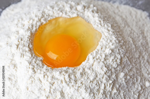 Flour and egg
