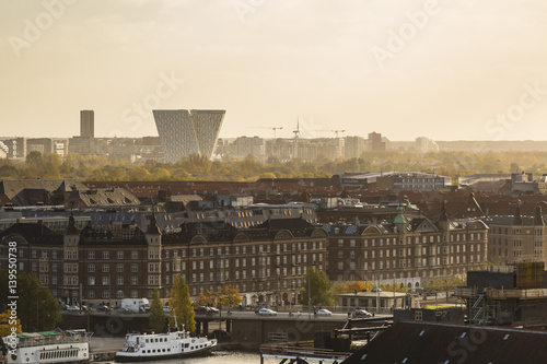Canvas Print Copenhagen Evening View, Denmark