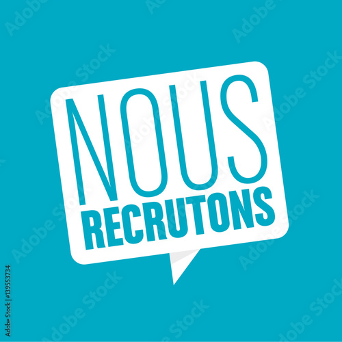 nous recrutons