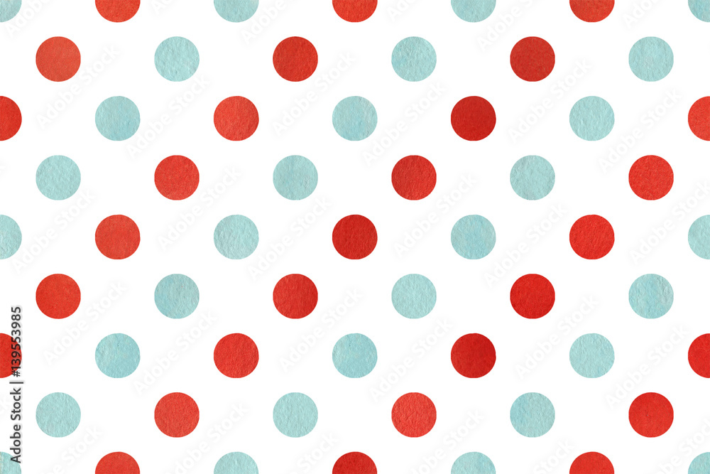 Watercolor polka dot background. Watercolor polka dot background.