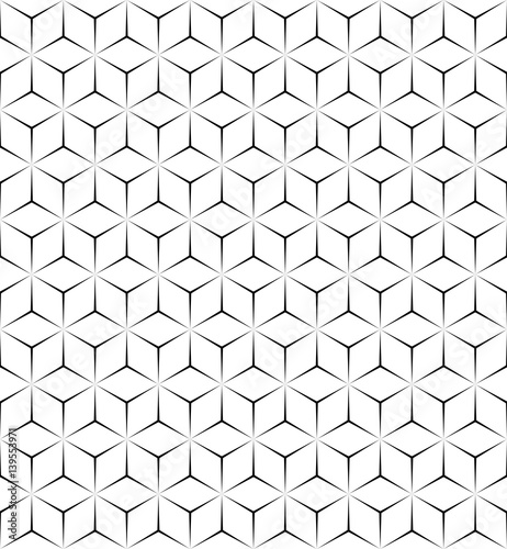 Geometric Volume Texture. Monochrome Print Design.