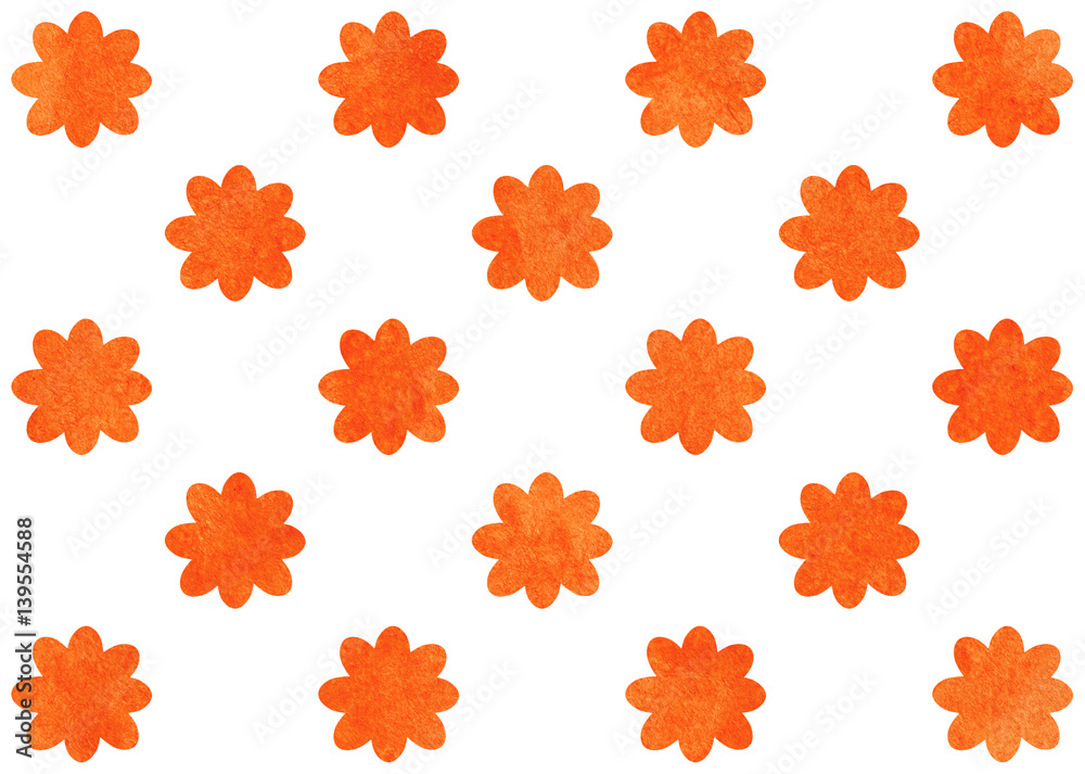 Watercolor flowers pattern. Watercolor flowers pattern.