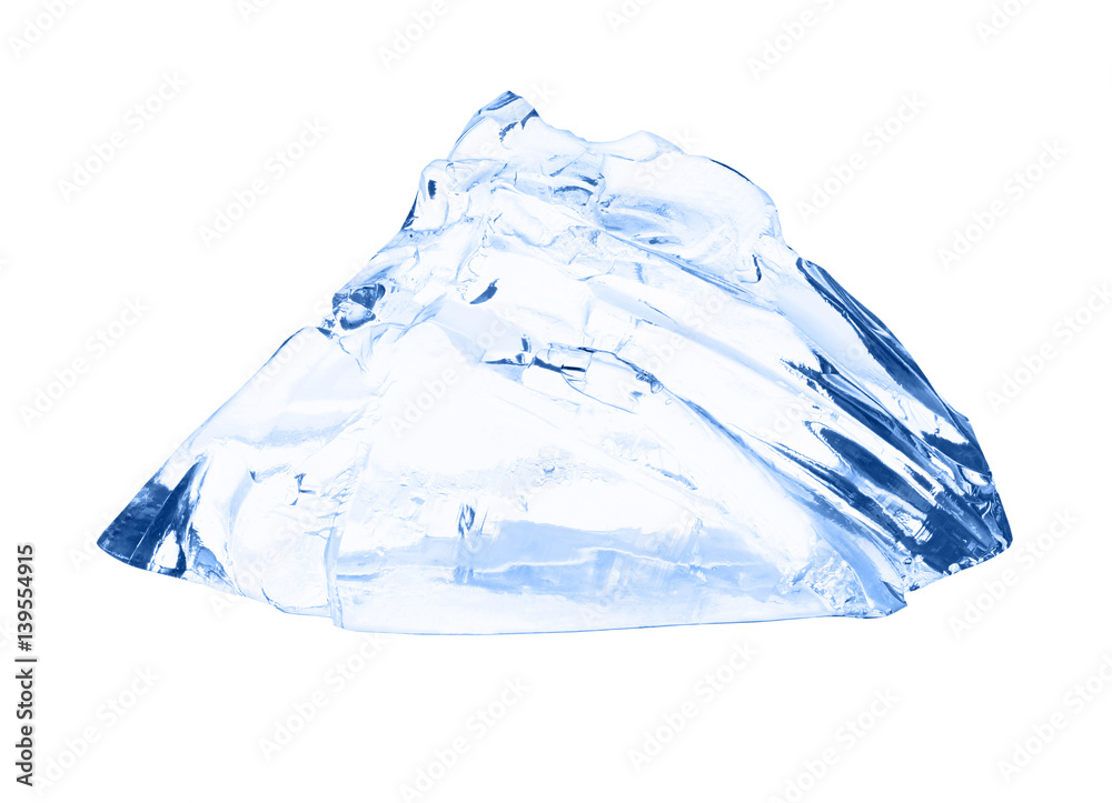 Obraz premium Ice cube isolated on white.
