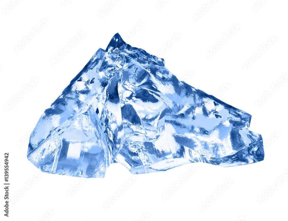Fototapeta premium Ice cube isolated on white.