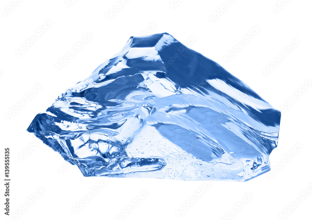Obraz premium Ice cube isolated on white.
