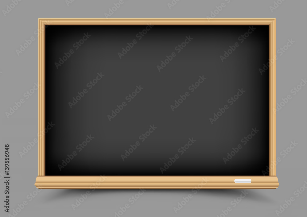 black empty blackboard