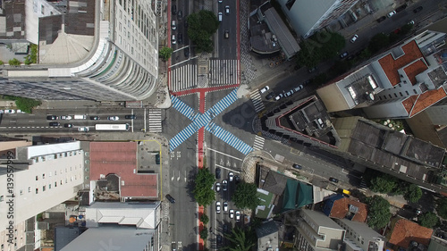 Photography Top View of Intersection