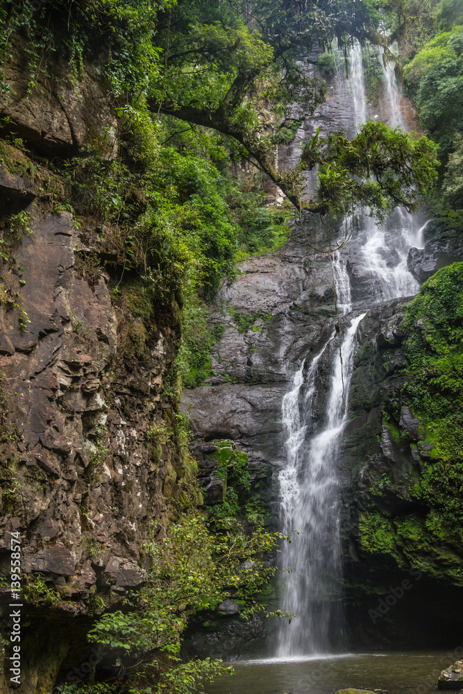 Waterfall in Sao Francisco de Paula, Rio Grande do Sul, Brazil