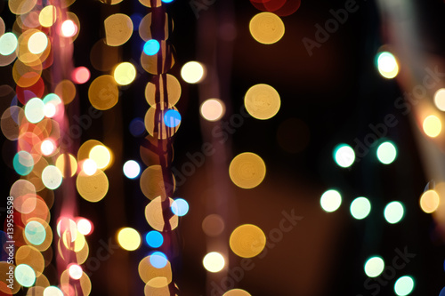 colorful light and beautiful bokeh