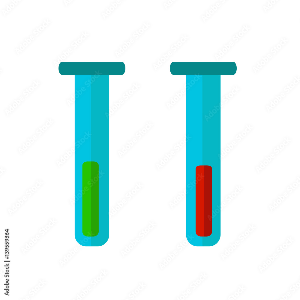 Test tube icons. Isolated vectors on white background. Test tube icons. Isolated vectors on white background.